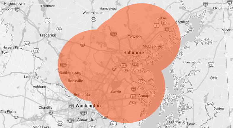 Baltimore Metro Area Map